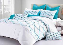 Be inspired to update your bedroom with our beautiful range of quilt covers and quilt coverlets. Adela Turquoise Blue Quilt Cover Doona Cover Set By Luxton Manchester Direct