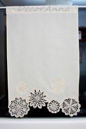 Curtain With Crochet Doilies Short Curtain Window By Decoranna Crochet Curtain De Elisi Fikirleri Elisi Odalari Bohem Perdeler