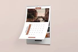 Free Wall Calendar Mockup Psd Free Wall Calendar Wall Calendar Wall Calendar Design
