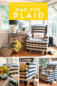 Black and white plaid pattern. You Ll Love The Most Comfortable Black Buffalo Plaid Chair
