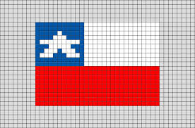 Flag Of Chile Pixel Art Chile Flag Pixel Art Flag