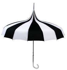Black And White Umbrella Amazon Com Parisian Pagoda Parasol In Black And White Clothing Parasol White Umbrella Black And White Love