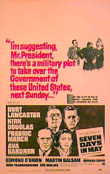 Seven Days in May Original 1964 U.S. Window Card Movie Poster - Posteritati  Movie Poster Gallery