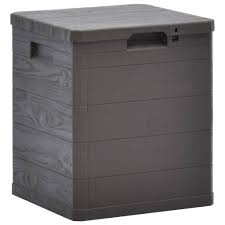 Zum einen die rattan auflagenbox xxl, die weiße auflagentruhe für den garten und die gartentruhe in schwarz. Vidaxl Garten Aufbewahrungsbox 90 L Braun Kaufland De