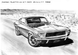 Ford Mustang Gt 390 Bullitt 1968 By Krzysiek Jac On Deviantart Ford Mustang Gt Auto Zeichnungen Ford Mustang