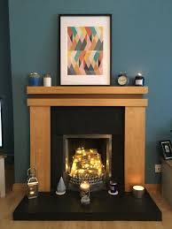 Logs In Fireplace With Fairy Lights Fairy Lights Home Decor Fireplace