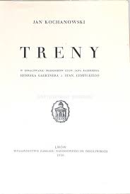 Oryginalna, przedwojenna barwna litografia, sygnowana na matrycy: Kochanowski Treny Okladka I Ilustracje Zofia Stryjenska
