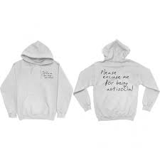 Roddy Ricch Please Excuse Me Hoodie White In 2020 Hoodies White Hoodie Hoodie Design