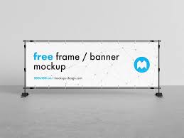 Free Banner Frame Stand Mockup 300 X 100cm Mockups Design Free Premium Mockups Frame Mockup Free Event Banner Free Banner