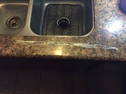 before granite crack at the front of