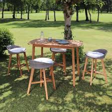 Salon De Jardin Haut En Bois D Acacia 4 Places Salon De Jardin Bois Jardins En Bois Et Mobilier Jardin