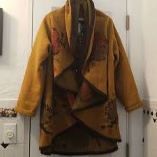 Ornella Italian Cascading Wool Blend Sweater Coat Nwt
