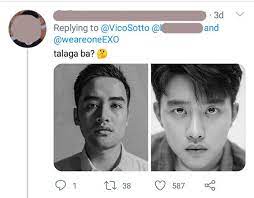 ( this account handle by his. Vico Sotto Answers Netizen Tagging Him As Exo Member D O Pep Ph
