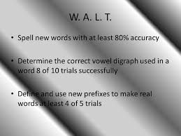 How do you spell five. Unit 19 Lesson 5 February 1 W A L T Spell New Words With At Least 80 Accuracy Determine The Correct Vowel Digraph Used In A Word 8 Of Ppt Download