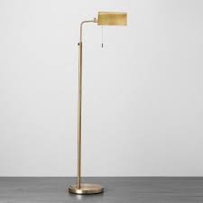 Brass Library Floor Lamp Hearth Hand With Magnolia Target Brass Floor Lamp Brass Standing Lamp Floor Lamp