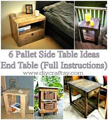 In case you missed it over on instagram, we've been considering new end tables for our living room but couldn't decide on a style, so i just went ahead. 6 Pallet Side Table Ideas End Table Full Instructions Diy Crafts