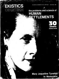 Tyrwhitt co-founded the journal Ekistics with Constantinos Doxiados,...