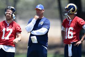 los angeles rams release initial depth chart qb jared goff