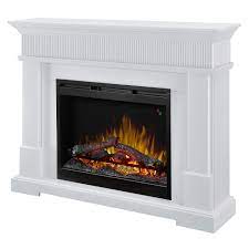 Mantel in smoke stak grey with 28 in. Dimplex Jean Mantel Electric Fireplace