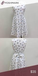 New L A Soul White Cat Patterned Dress Dress Patterns Cat Dresses Cat Pattern