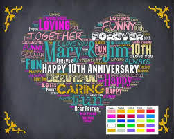 Purchase this unique gift to commemorate a wedding, birthday, anniversary or some other special date in. 10th Anniversary Gifts Gift For Wife Her Last Minute Anniversary Gi