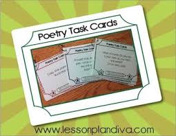 Differentiated Poetry Task Cards Poetry Task Cards Task Cards Poetry For Kids