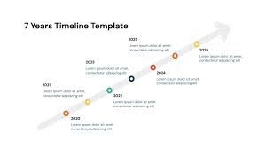 7 Years Arrow Timeline Powerpoint Template - Free Download Now In 2021 Powerpoint Templates Powerpoint Powerpoint Template Free