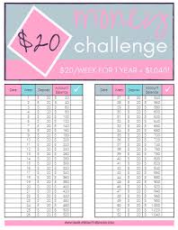 Accurate 52 Week Savings Challenge Chart Printable 52 Week