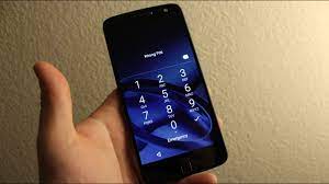 Your phone prompts to enter unlock code. Motorola Moto Z Play Force Reset Password Or Pattern Youtube