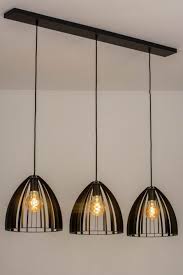 hanglamp 13124 industrie look modern metaal houten lamp hanglamp slaapkamer verlichting