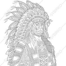 Coloring Pages For Adults Native American Indian Chief Adult Coloring Pages Digital Jpg Pdf Coloring Page Instant Download Print Coloring Books Adult Coloring Pages Coloring Pages