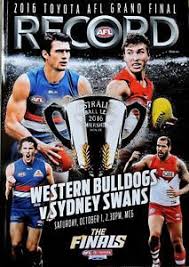 2018 Afl Grand Final Footy Record Collingwood Magpies Vs West Coast Eagles Ebay Afl Finals Western Bulldogs