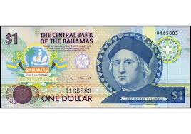It is the same in bermuda. Banknote Bahamas P 50 1 Dollar Nd 1992 Christopher Columbus Unc