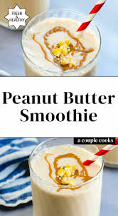 Best Peanut Butter Smoothie 3 Ingredients A Couple Cooks Recipe In 2020 Peanut Butter Smoothie Peanut Butter Smoothie Healthy Easy Smoothie Recipes