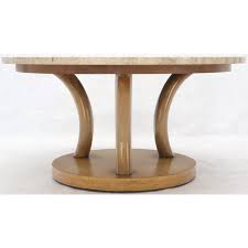 Pallet coffee tables would definitely be a great stylish addition to your living room. Travertine Top Horn Like Pillars Tripod Base Round Coffee Table Chairish