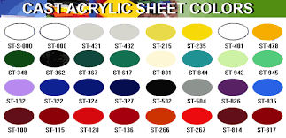 Cast Acrylic Sheet Colours Holland Plastics Plastic