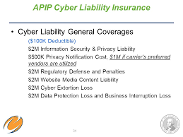 Apip is a powerful property insurance solution designed to meet the extensive needs of america's municipalities, hospitals, and nonprofit organizations. Cyber Liability Insurance Why We Have It How It Works Ppt Video Online Download