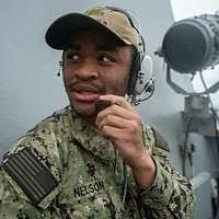 Navy Diver 1st Class Michael Eckert, assigned to Undersea Rescue Command  (URC), serves as the aft compartment controller.