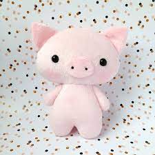 Plush Pig Toy Stuffed Pig Piggy Toy Piglet Toy Pig Etsy Pig Plushie Pig Plush Kawaii Pig