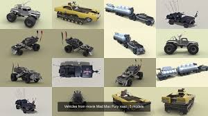 Having worked on the vehicles, it's safe to say that week was a fairly crazy one for mark. 3d Model Vehicles From Movie Mad Max Fury Road Cgtrader