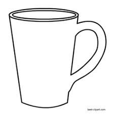 Black And White Coffee Mugs Black And White Coffee Mug Clip Art Free Clip Art Free Clip Art Door Hanger Template