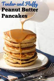 Peanut Butter Lovers Pancakes With Maple Pb Syrup Crumb A Food Blog Recipe Peanut Butter Pancakes Vegan Peanut Butter Cookies Peanut Butter Fudge Easy