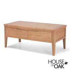 Coffee tables may also assimilate drawers or cabinets for storage. Copenhagen Oak Coffee Table With Drawers House Of Oak
