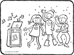 Ballet dancing coloring pages for kids to print and color. Children S Disco Colouring Page Drawing Picture 01k Beautiful Birthday Cards Coloring Pages For Girls Coloring Pages