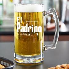 Padrino Personalized Godfather Gift 16oz Beer Mug Beer Glass Elegant Will You Be My Godfather Gift Baptism For The Godfather El Padrino Dads Beer Glass Godfather Gifts Personalized Godfather Gift