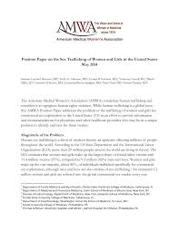 Download as doc, pdf, txt or read online from scribd. Pdf Position Paper On The Sex Trafficking Of Women And Girls In The United States