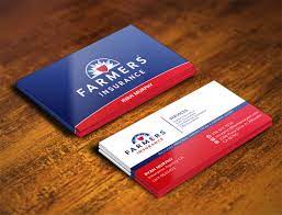 It is also the least costly expense when doing business. Farmers Insurance Agency Design 81 Business Card Designs For A Business In United States