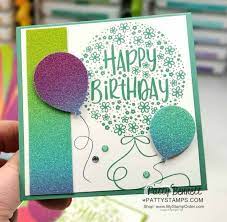 Birthday cards which are homemade are easy to make and its also fun. Rainbow Glimmer Paper From Stampin Up Create Amazing Birthday Cards Featuring Hoora Stampin Up Birthday Cards Handmade Cards Stampin Up Glitter Paper Crafts