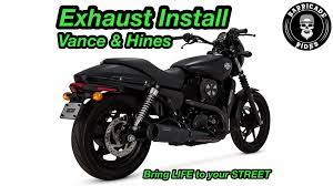 Vance Hines Hi Output Slip On Exhaust Harley Davidson Street 750 Install Review 2021 In 2021 Harley Davidson Street Harley Davidson Harley