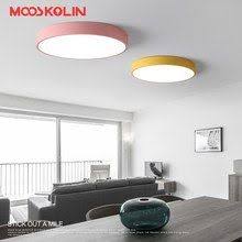 Online Shop Macaron Ultra Dunne Moderne Led Decke Lichter Rosa Gelb Grun Korper Decke Lampe Fur Wo Deckenleuchte Kinderzimmer Lampen Wohnzimmer Wohnzimmerlampe
